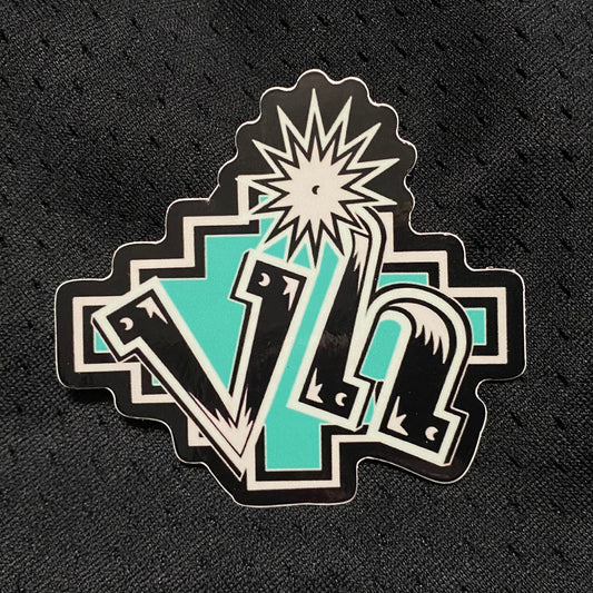 Vintage Hoops Logo Sticker - VH.01